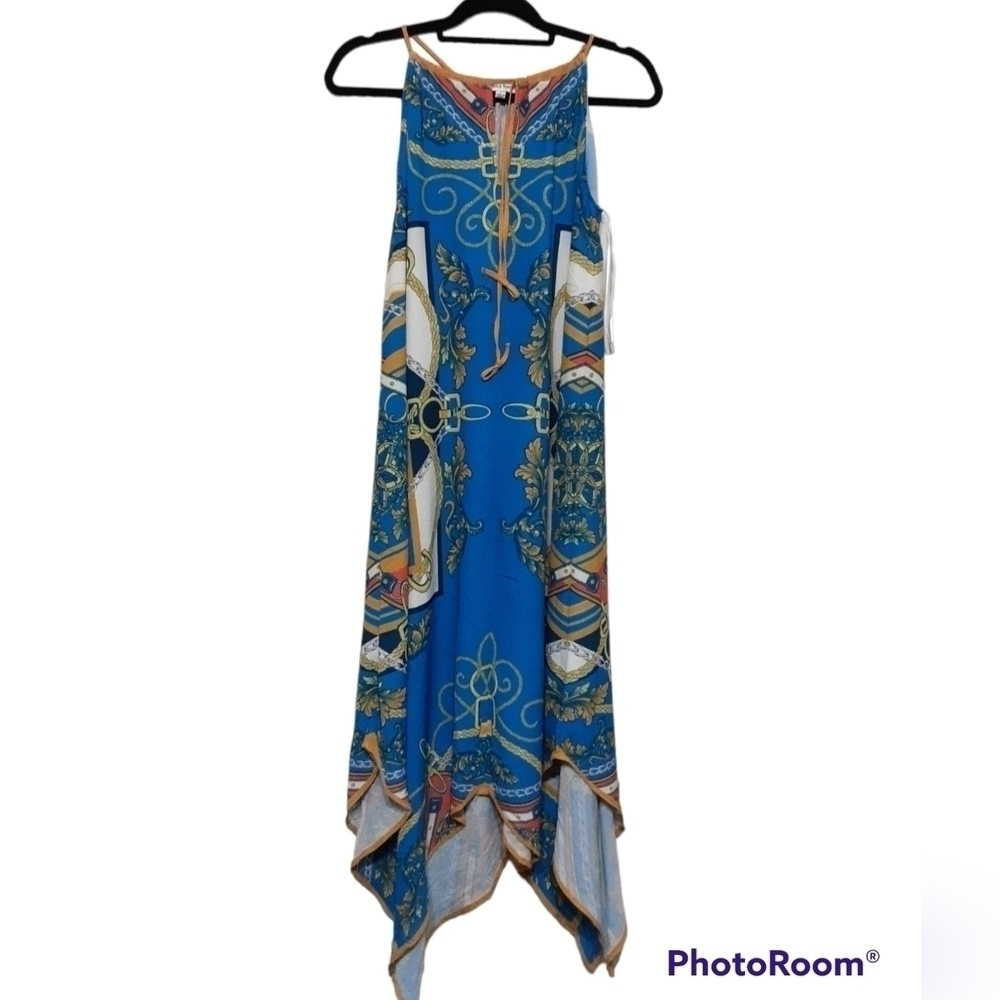 Jealous Tomato women maxi dress Asymetrical S Artsy Boho Vacation Beach Y2k Rero